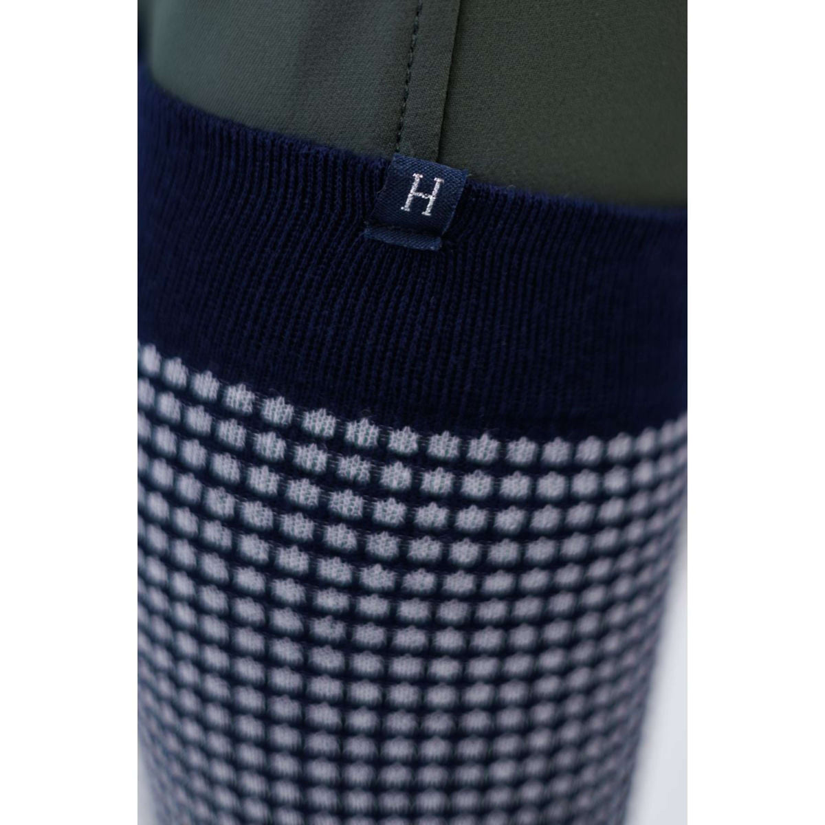 Harcour Calzini Spiral Blu marino/bianco