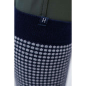 Harcour Calzini Spiral Blu marino/bianco