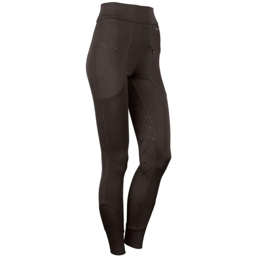 Harry's Horse Leggings da Equitazione Equitights Rookie Full Grip Marrone
