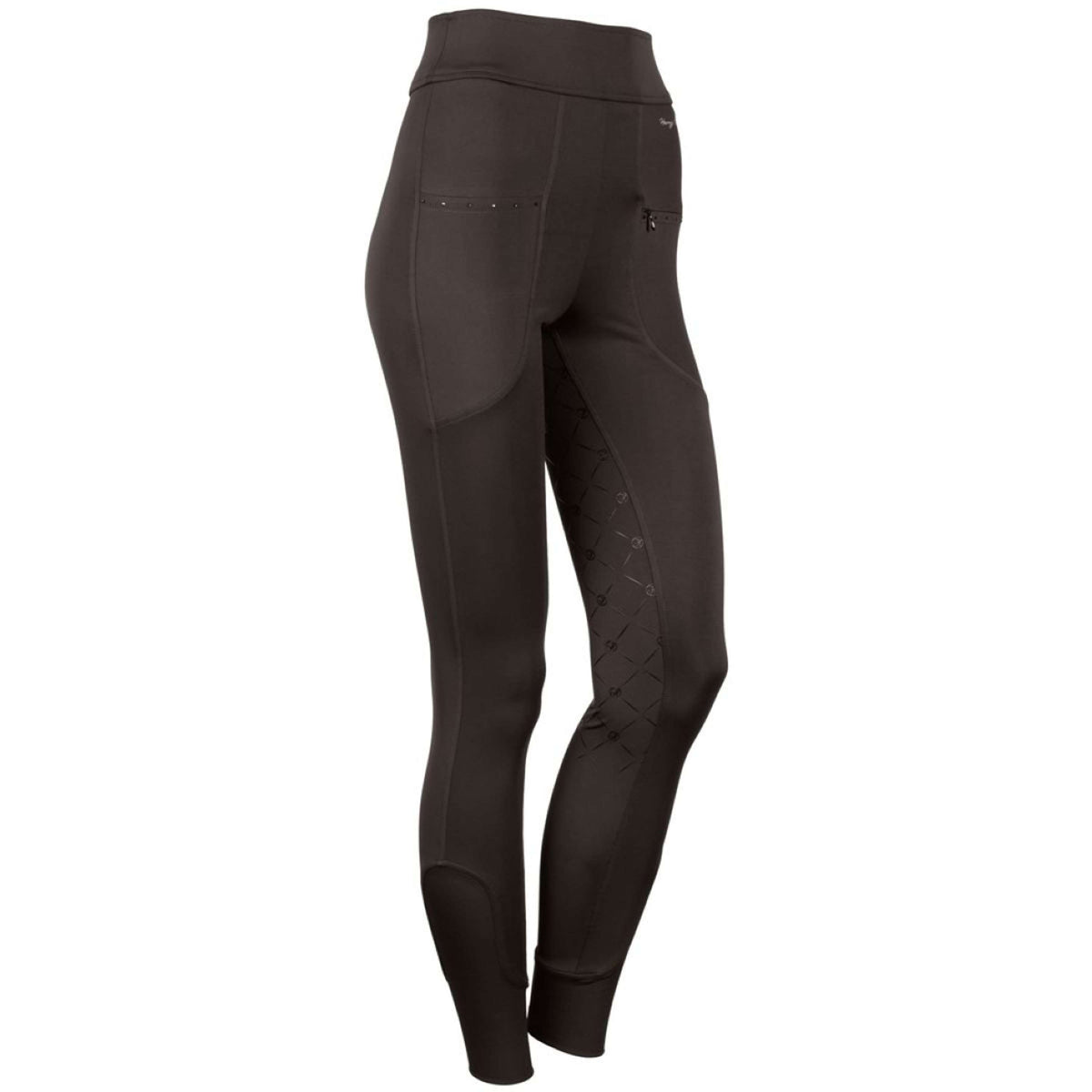 Harry's Horse Leggings da Equitazione Equitights Rookie Full Grip Marrone