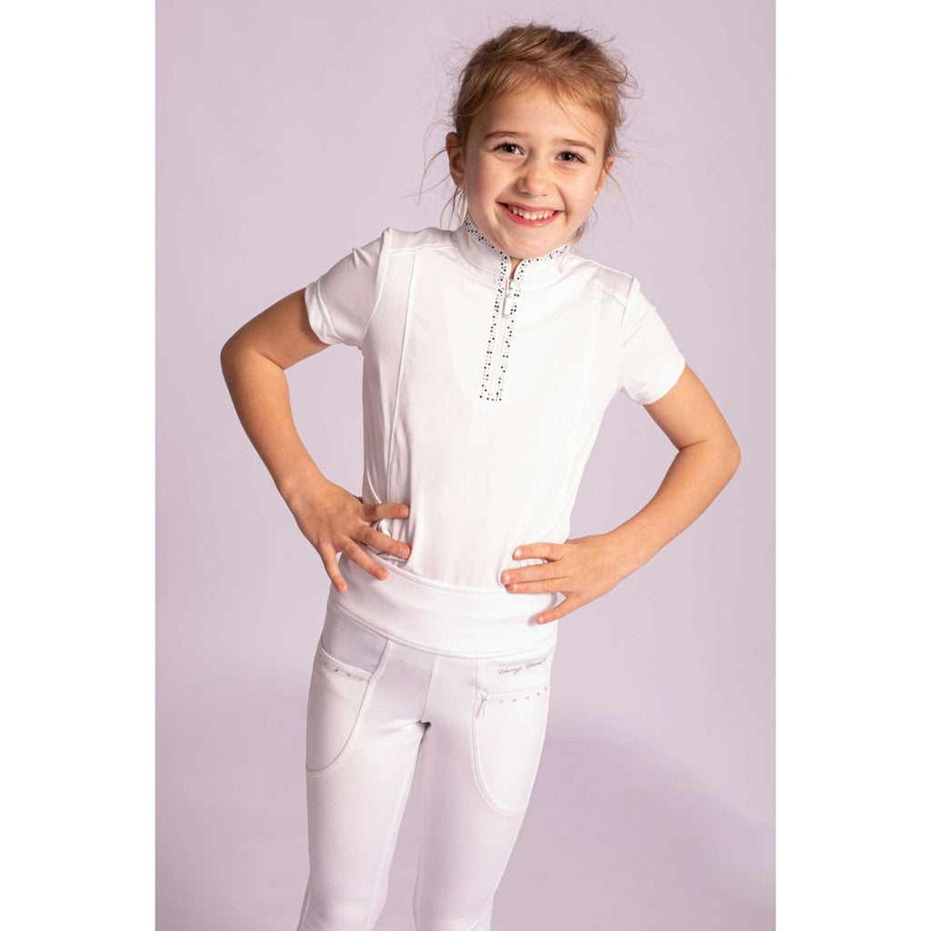 Harry's Horse Leggings da Equitazione Equitights Rookie Full Grip Bianco