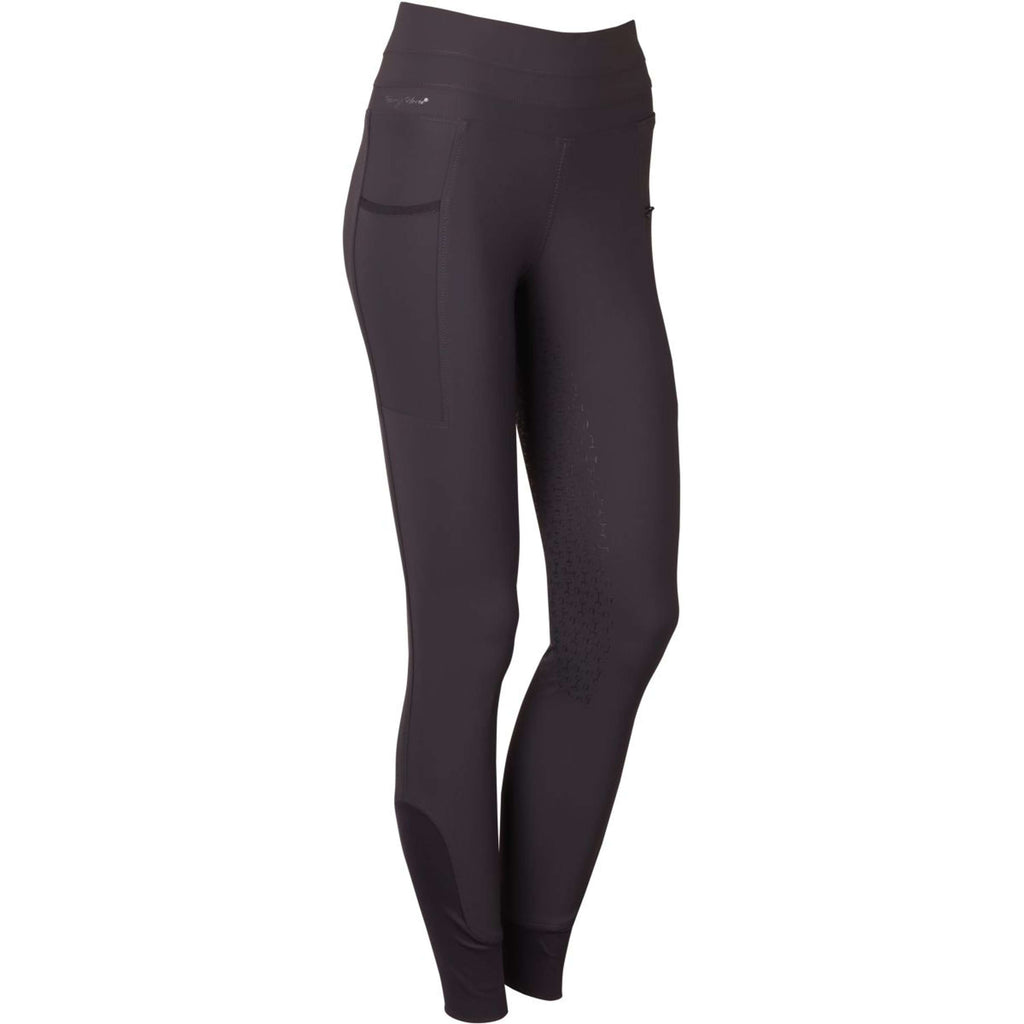 Harry's Horse Leggings da Equitazione Denici Cavalli Shadow Full Grip Nero/Sabbia