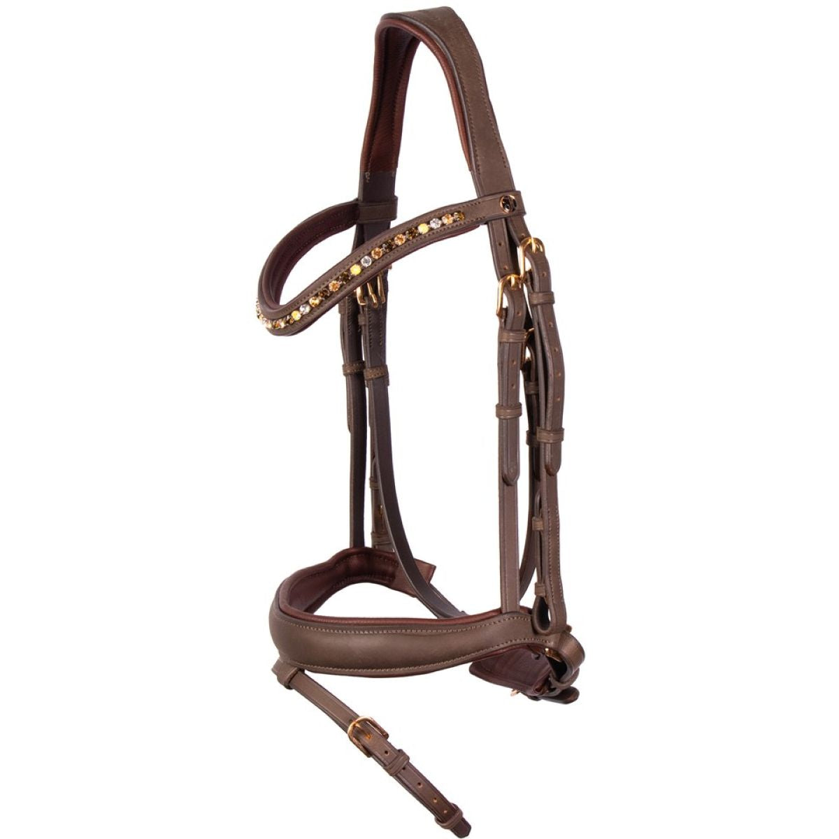 Harry's Horse Briglia Bombastic Crystals Marrone