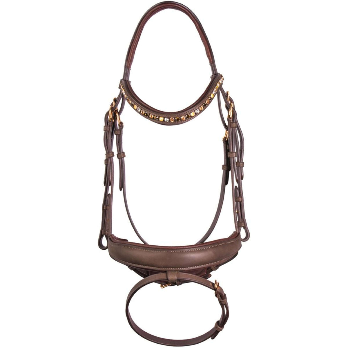 Harry's Horse Briglia Bombastic Crystals Marrone