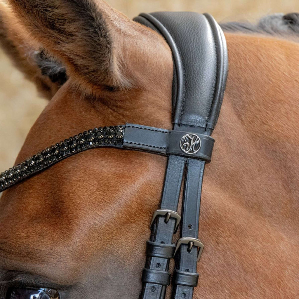 Harry's Horse Briglia Anatomic Black Crystal Nero