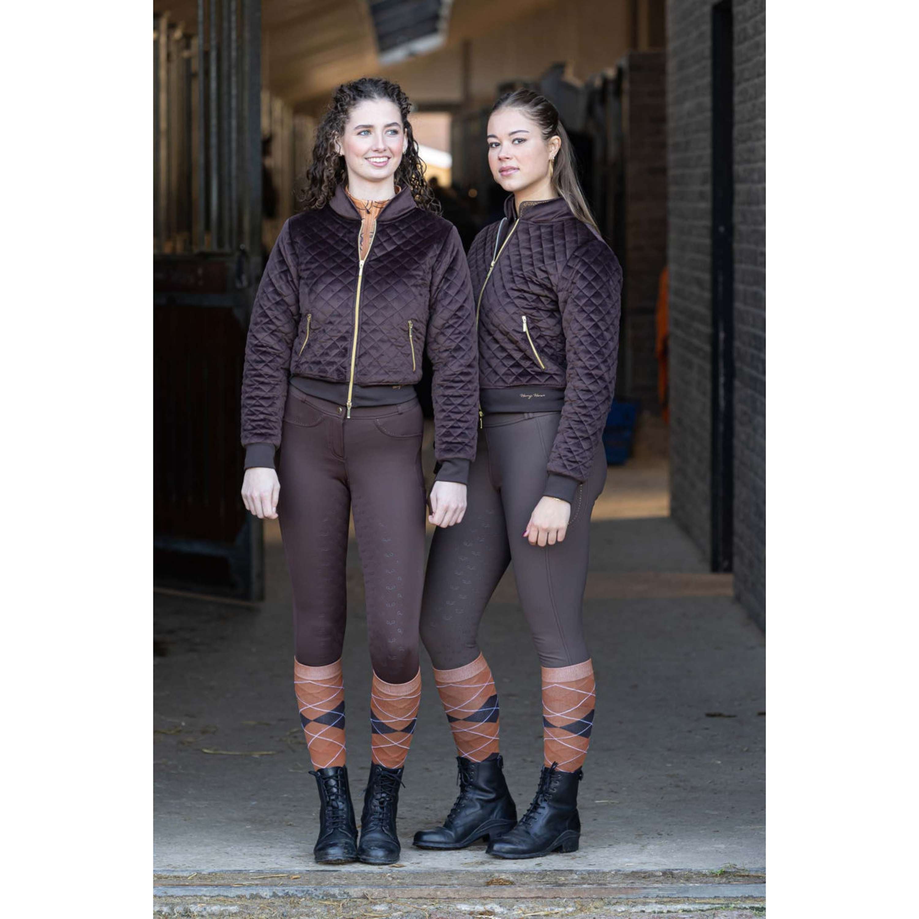 Harry's Horse Leggings da Equitazione Classy Full Grip Bracken