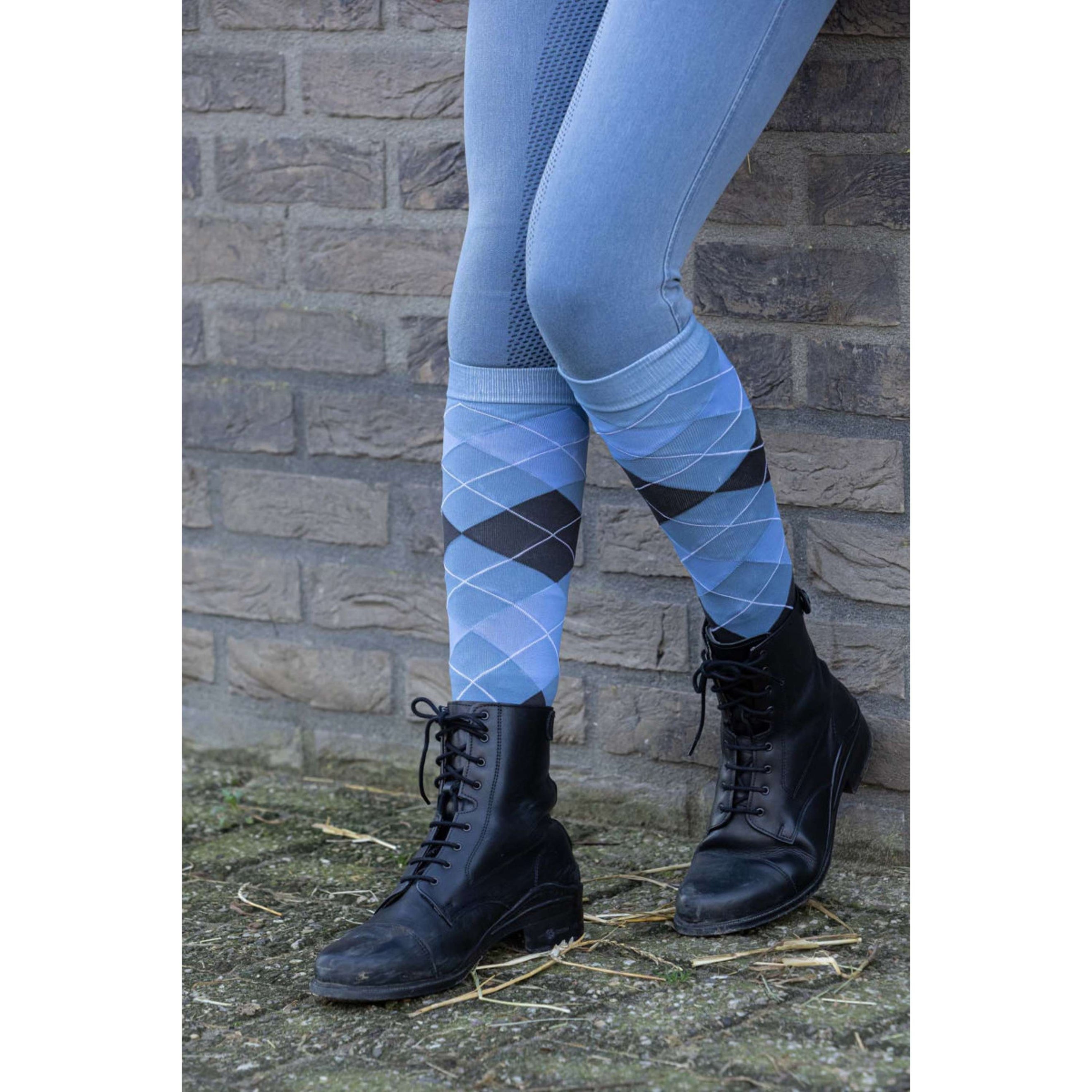 Harry's Horse Calze da Equitazione Argyle Flint Stone