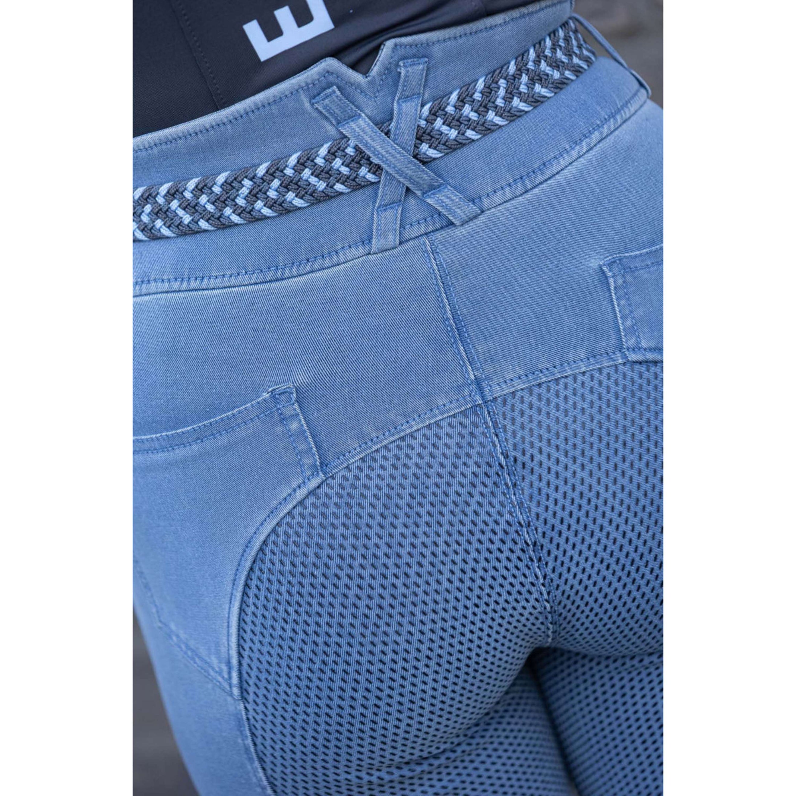 Harry's Horse Pantaloni da Equitazione Trendy Denim Full Grip Flint Stone