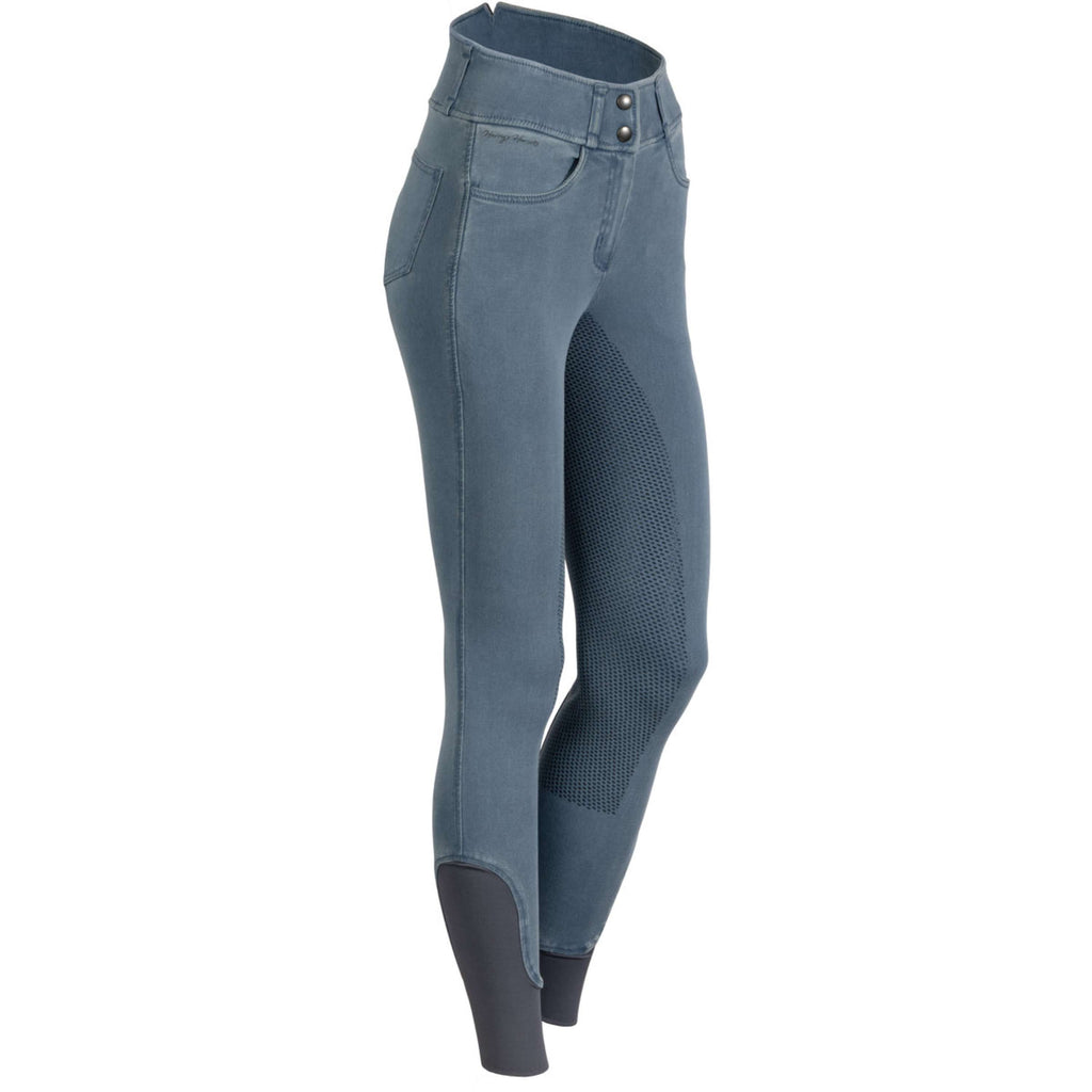 Harry's Horse Pantaloni da Equitazione Trendy Denim Full Grip Flint Stone