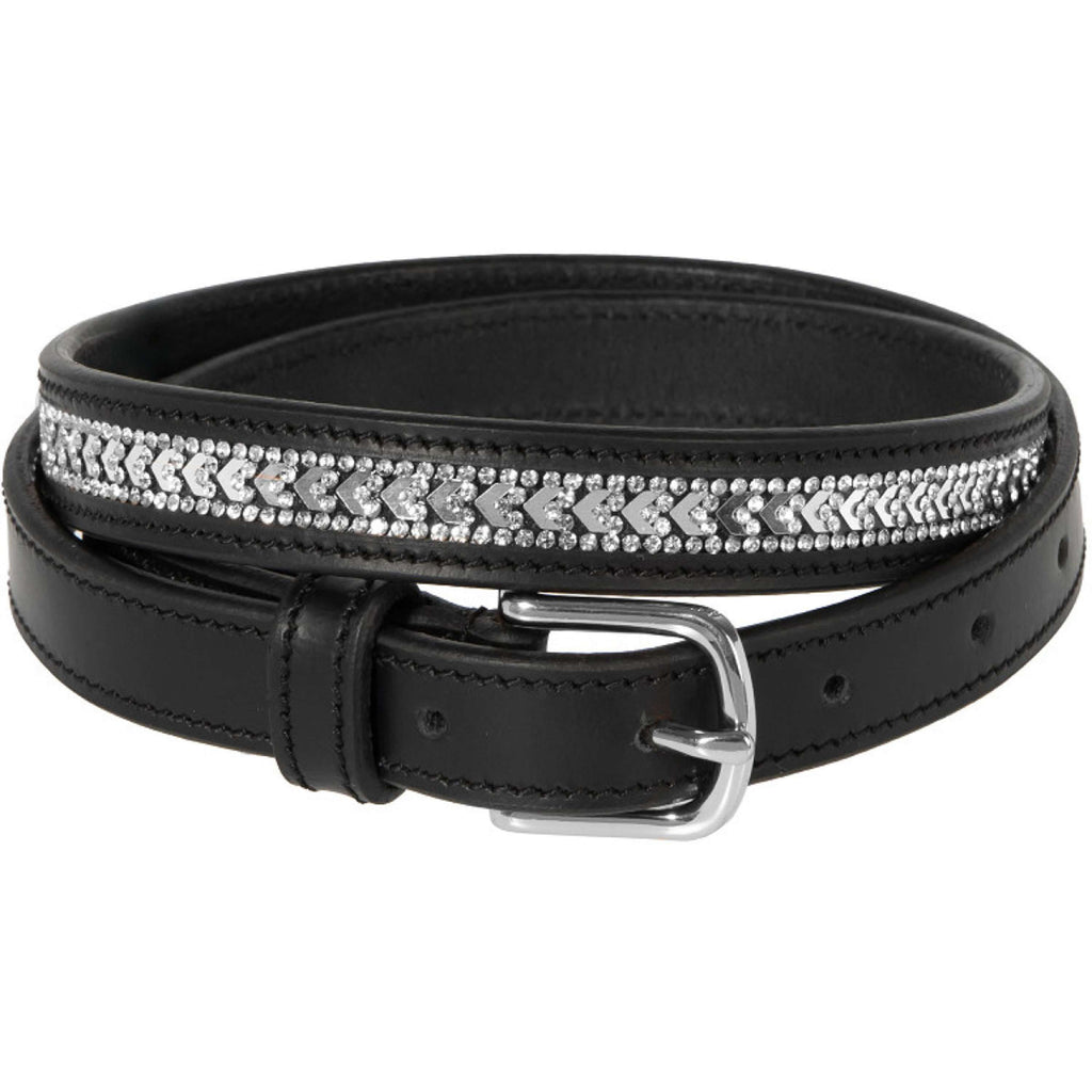 Harry's Horse Cintura Sparkling Arrow Pelle Nero/Argento