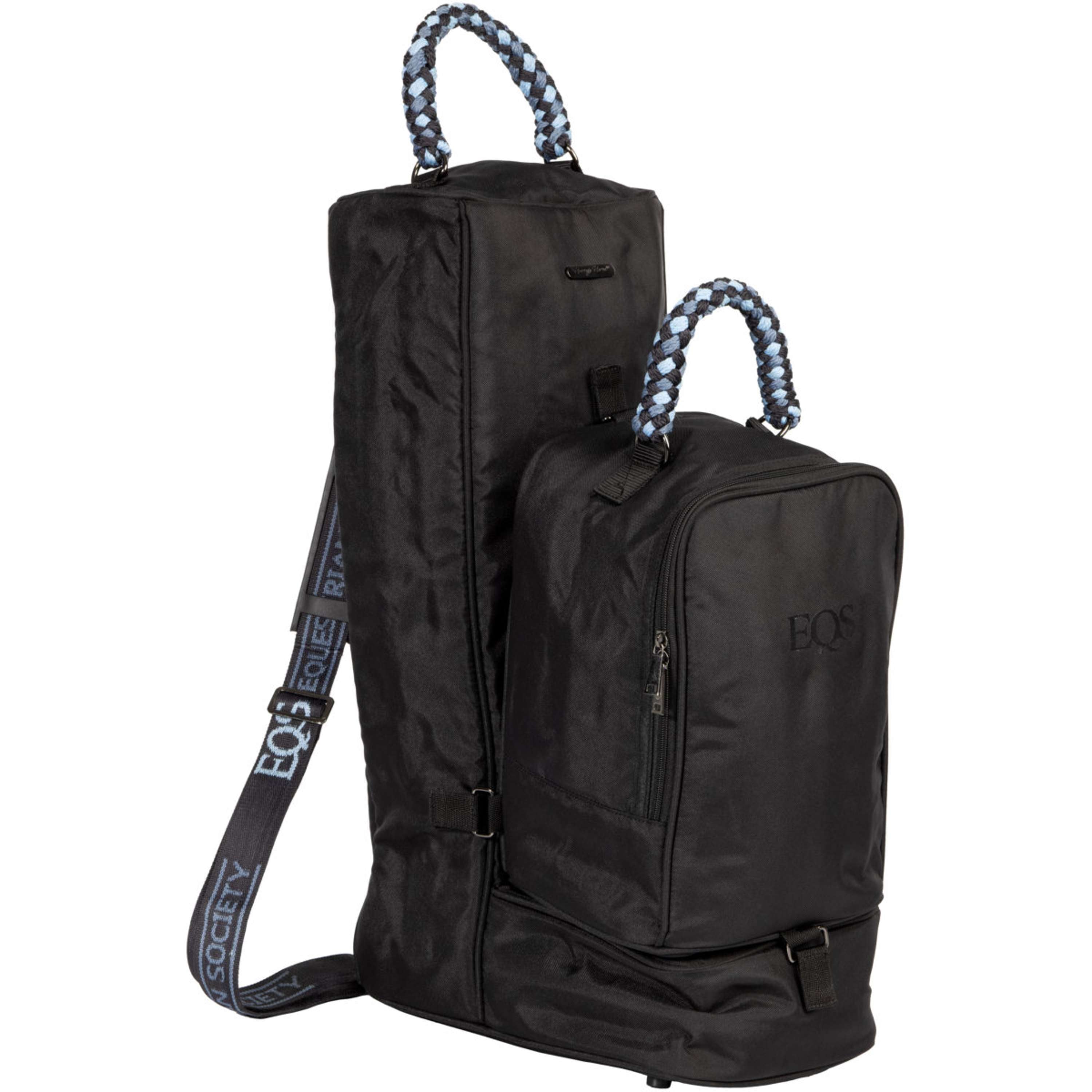 Harry's Horse Borsa per Stivali EQS AW26 con Sacca di Protezione Staccabile Black-Sand