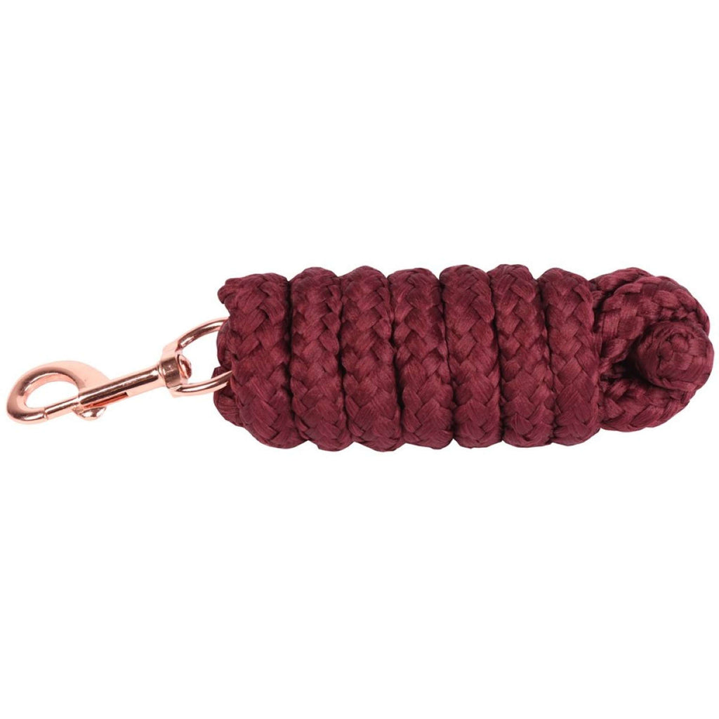 Harry's Horse Corda per cavezza Soft Musketon Rosegold 1.8m Bordeaux