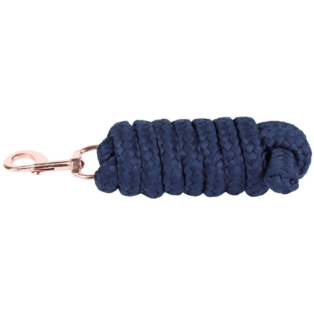 Harry's Horse Corda per cavezza Soft Musketon Rosegold 1.8m Navy