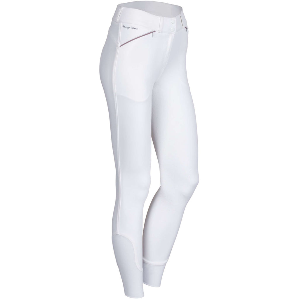 Harry's Horse Pantaloni da Equitazione Mauve Blush Full Grip Bianco
