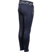 Harry's Horse Leggings da Equitazione Equitights STOUT! Lime Full Grip Navy