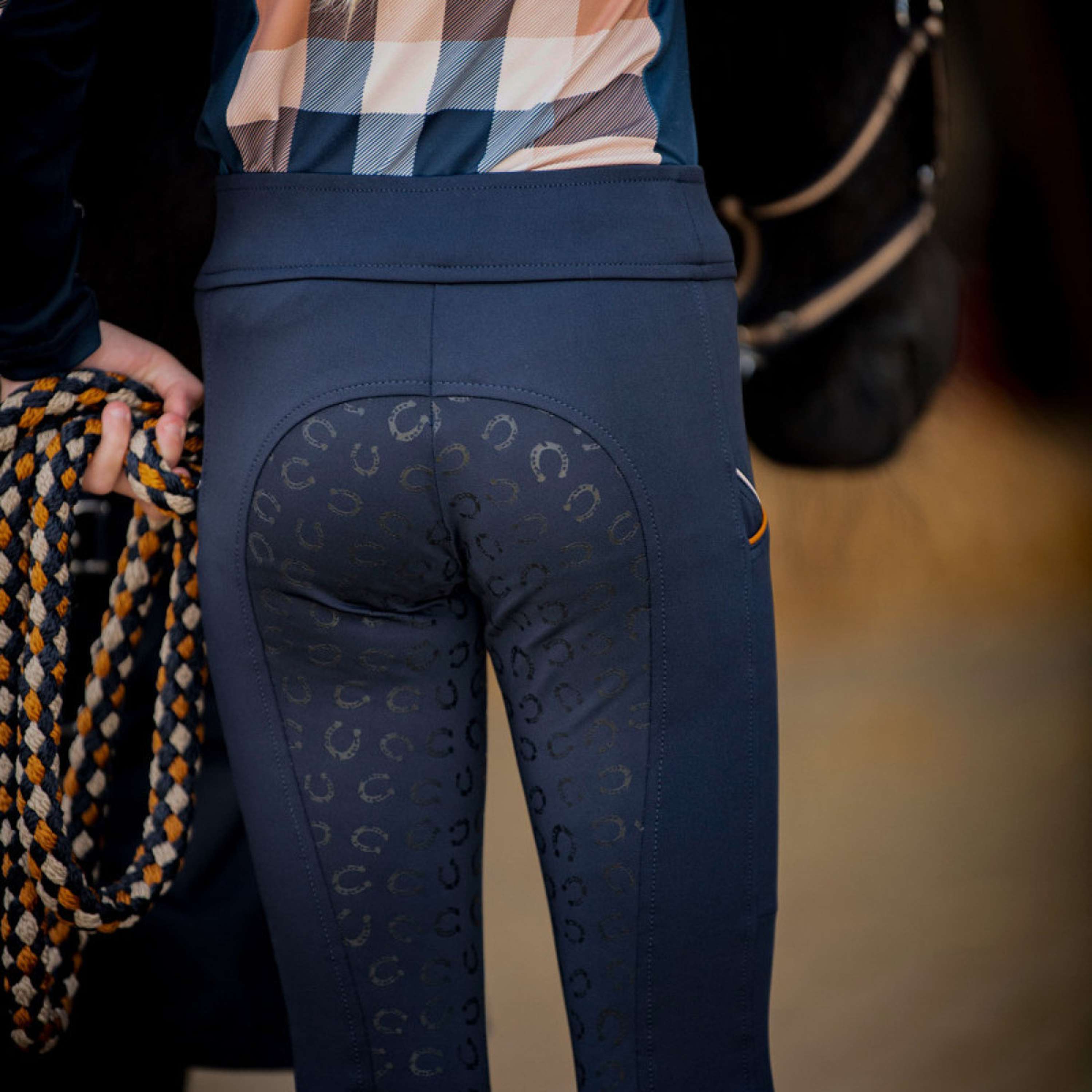 Harry's Horse Leggings da Equitazione STOUT! Maverick Full Grip Total Eclipse