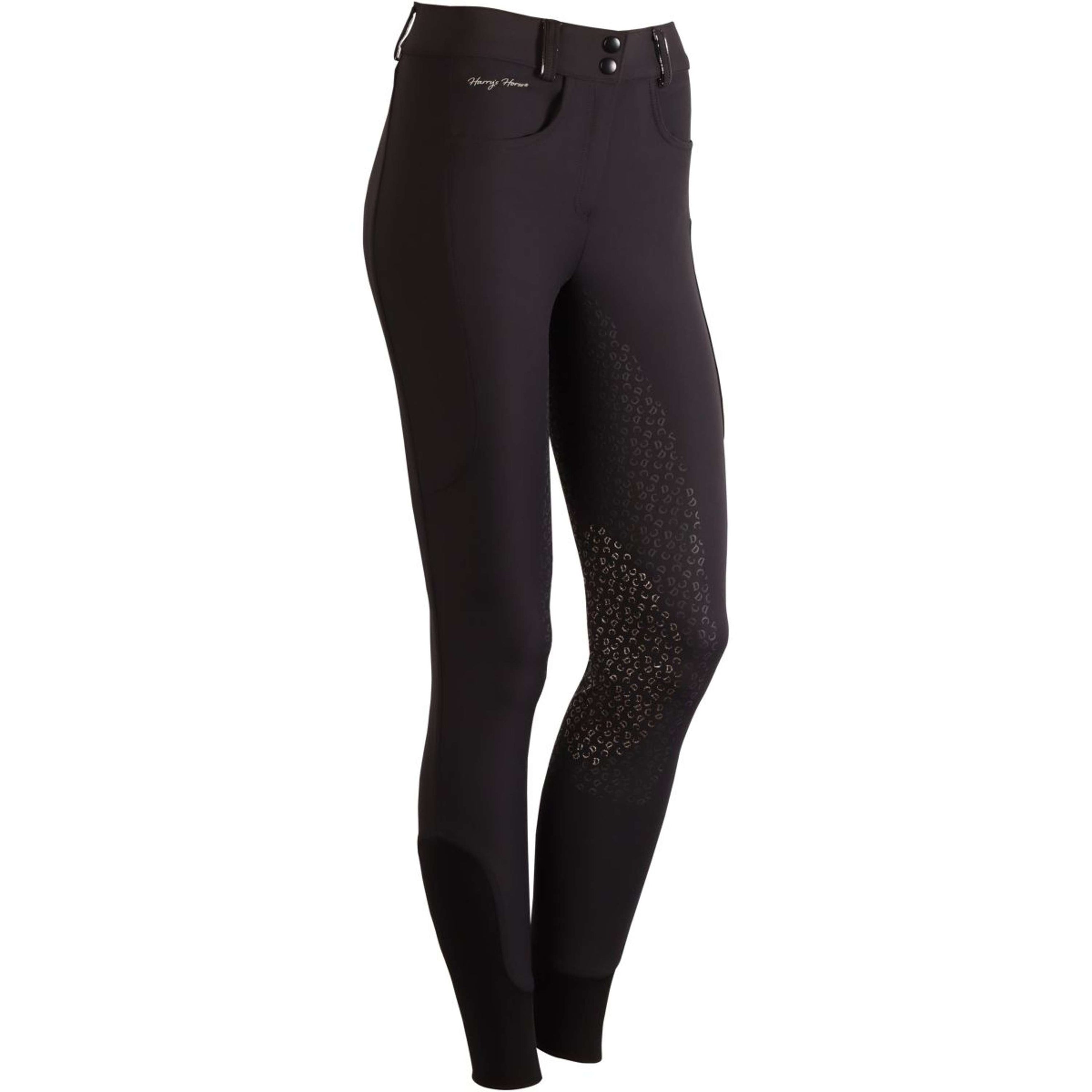 Harry's Horse Pantaloni da Equitazione Denici Cavalli Stardust Full Grip Nero Harry's Horse Pantaloni da Equitazione Denici Cavalli Stardust Full Grip Nero