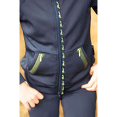 Harry's Horse Felpa con cappuccio e zip STOUT! Lime Navy
