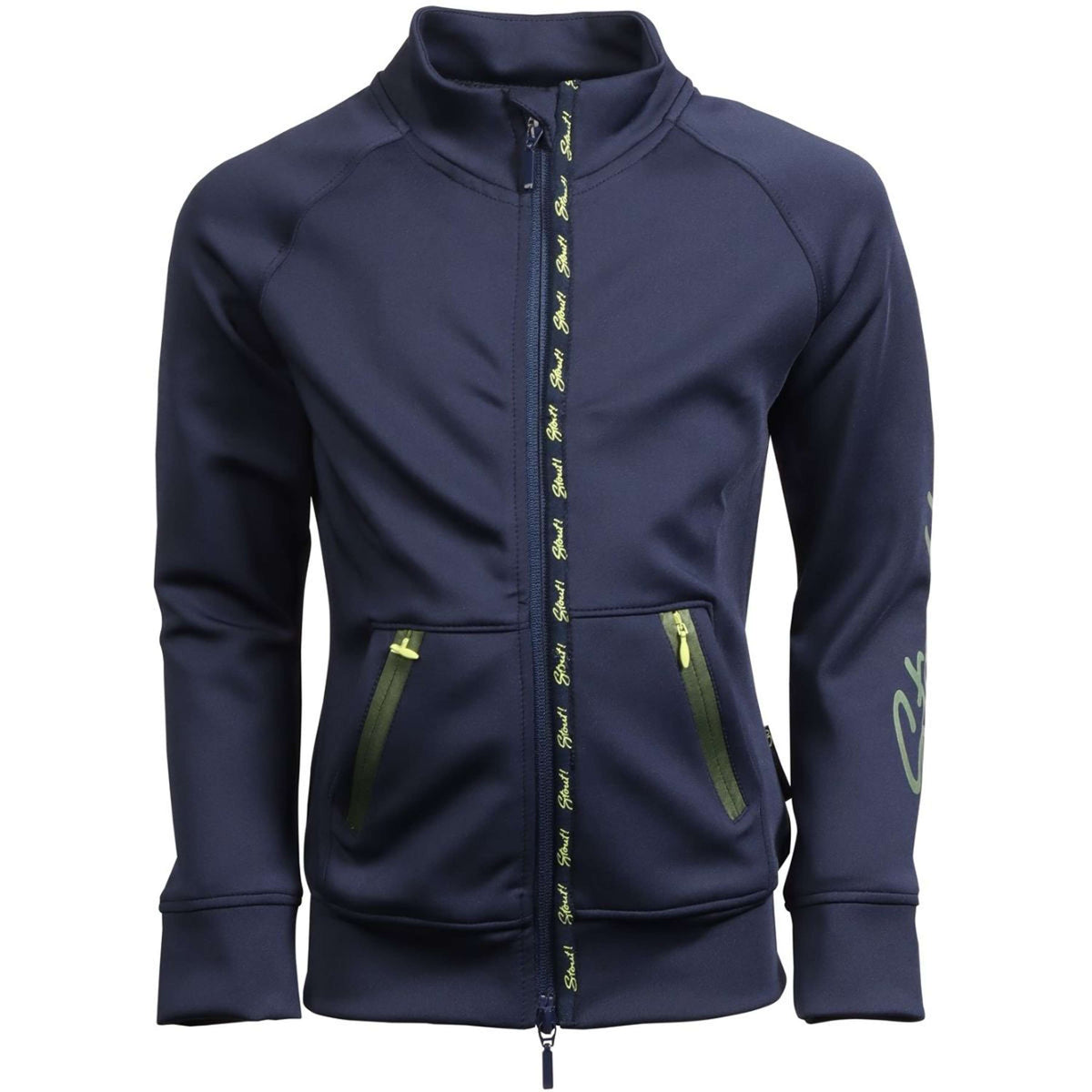 Harry's Horse Felpa con cappuccio e zip STOUT! Lime Navy