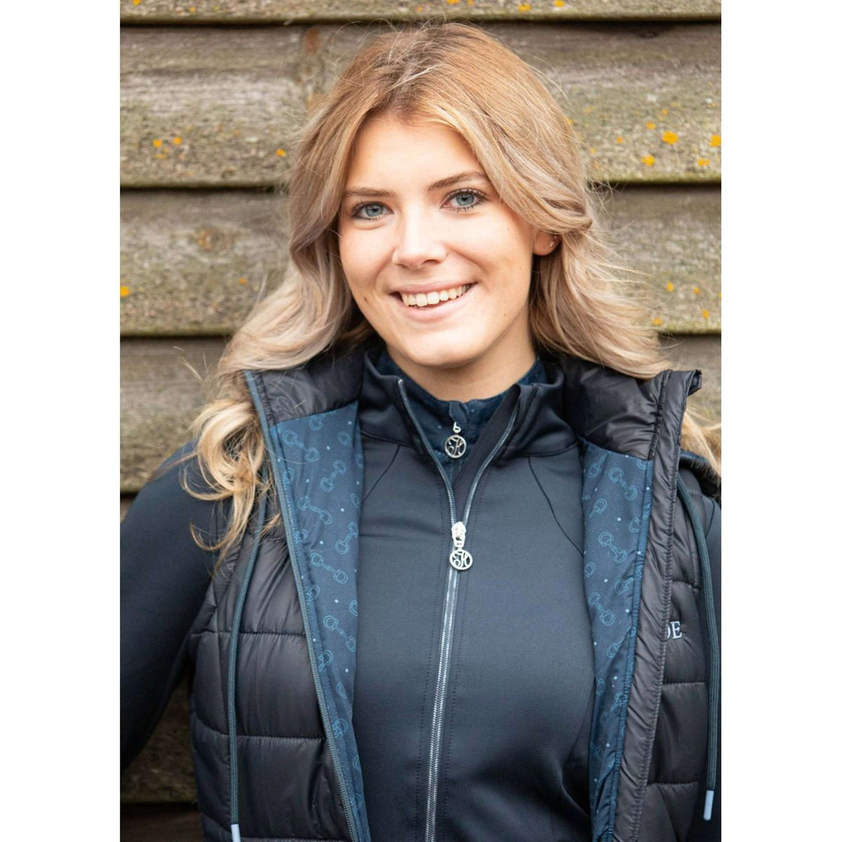Harry's Horse Gilet Just Ride Retro Navy