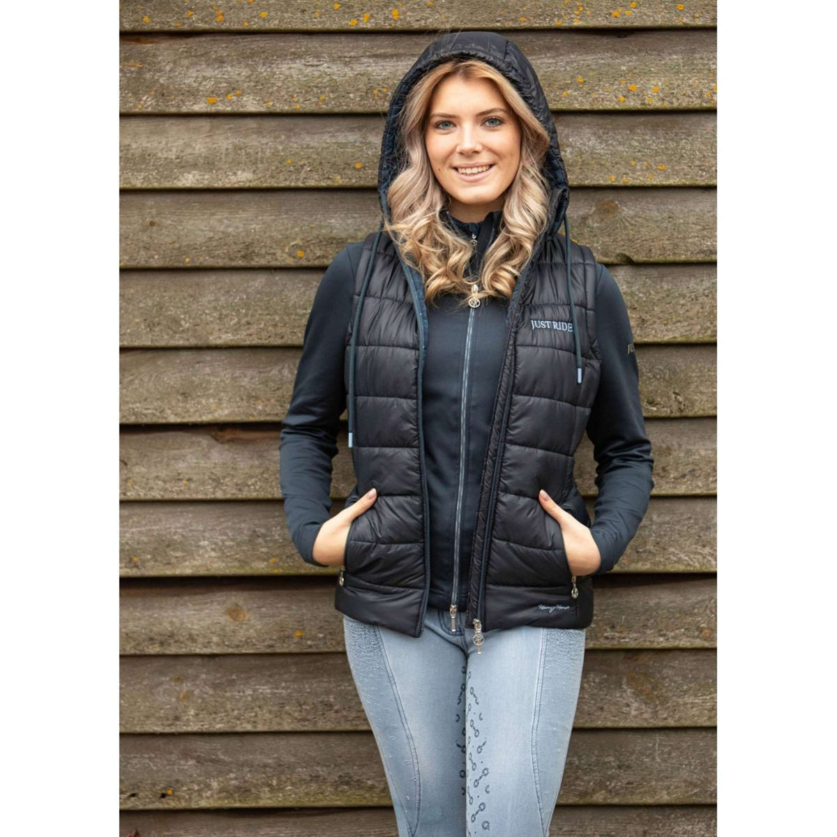 Harry's Horse Gilet Just Ride Retro Navy