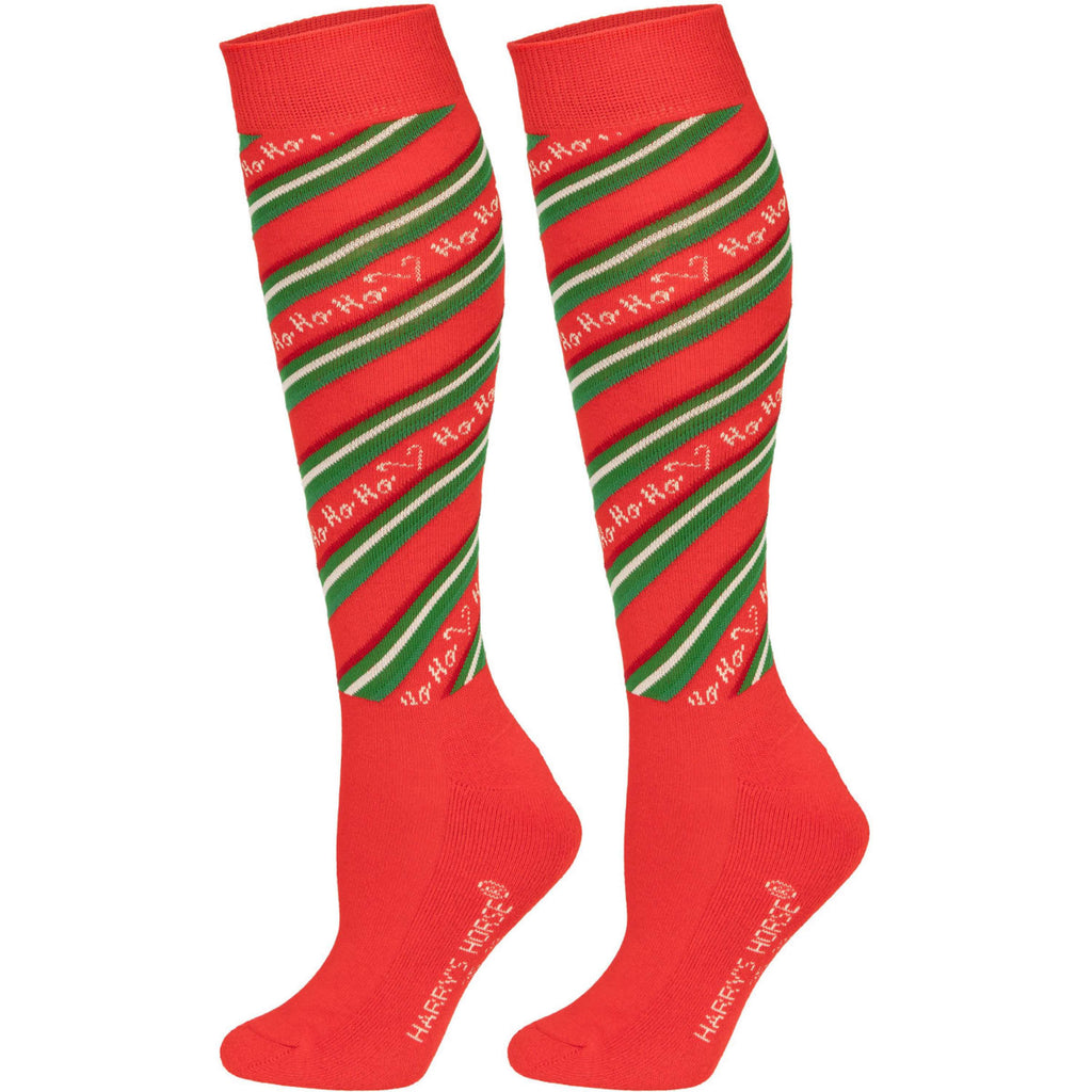 Harry's Horse Calze da Equitazione Christmas '26 Rosso