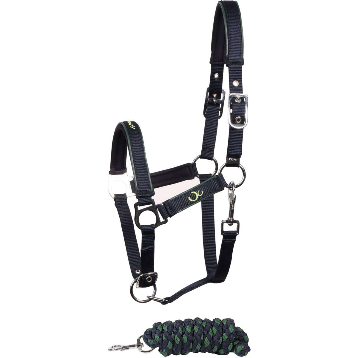 Harry's Horse Set Cavezza STOUT! Lime Navy