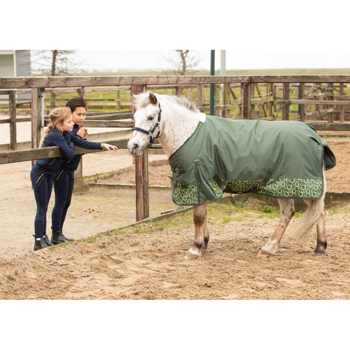Harry's Horse Coperta Impermeabile STOUT! Lime 200g Verde militare