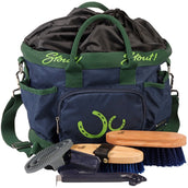 Harry's Horse Borsa per la Toelettatura STOUT! Lime Ripieno Navy