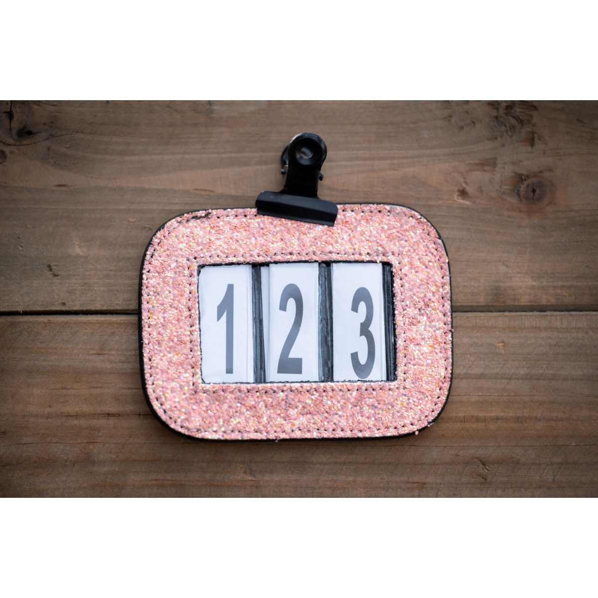 HB Ruitersport Numeri per testiera Showtime Glitter Rosa