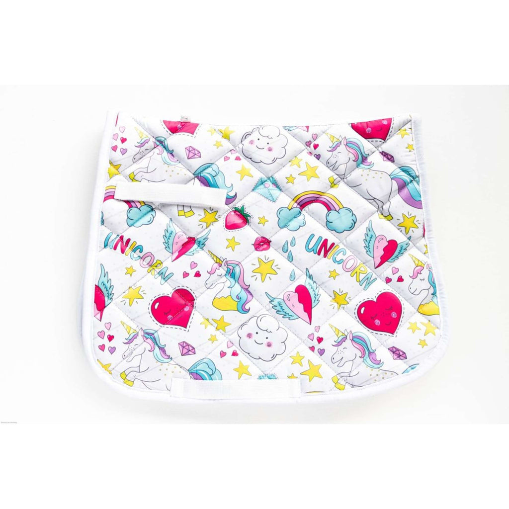 HB Sottosella Unicorn Cartoon Stampa bianca