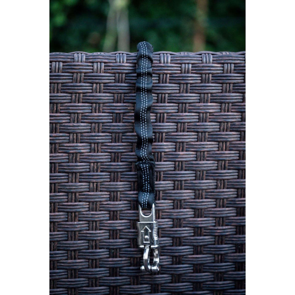 HB Corda di fissaggio Trailer/Stable Elastic Nero
