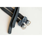 HB Ruitersport Cinghie per speroni Showtime Sparkle Nero/Blu Marino