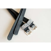 HB Ruitersport Cinghie per speroni Showtime Sparkle Nero/Argento