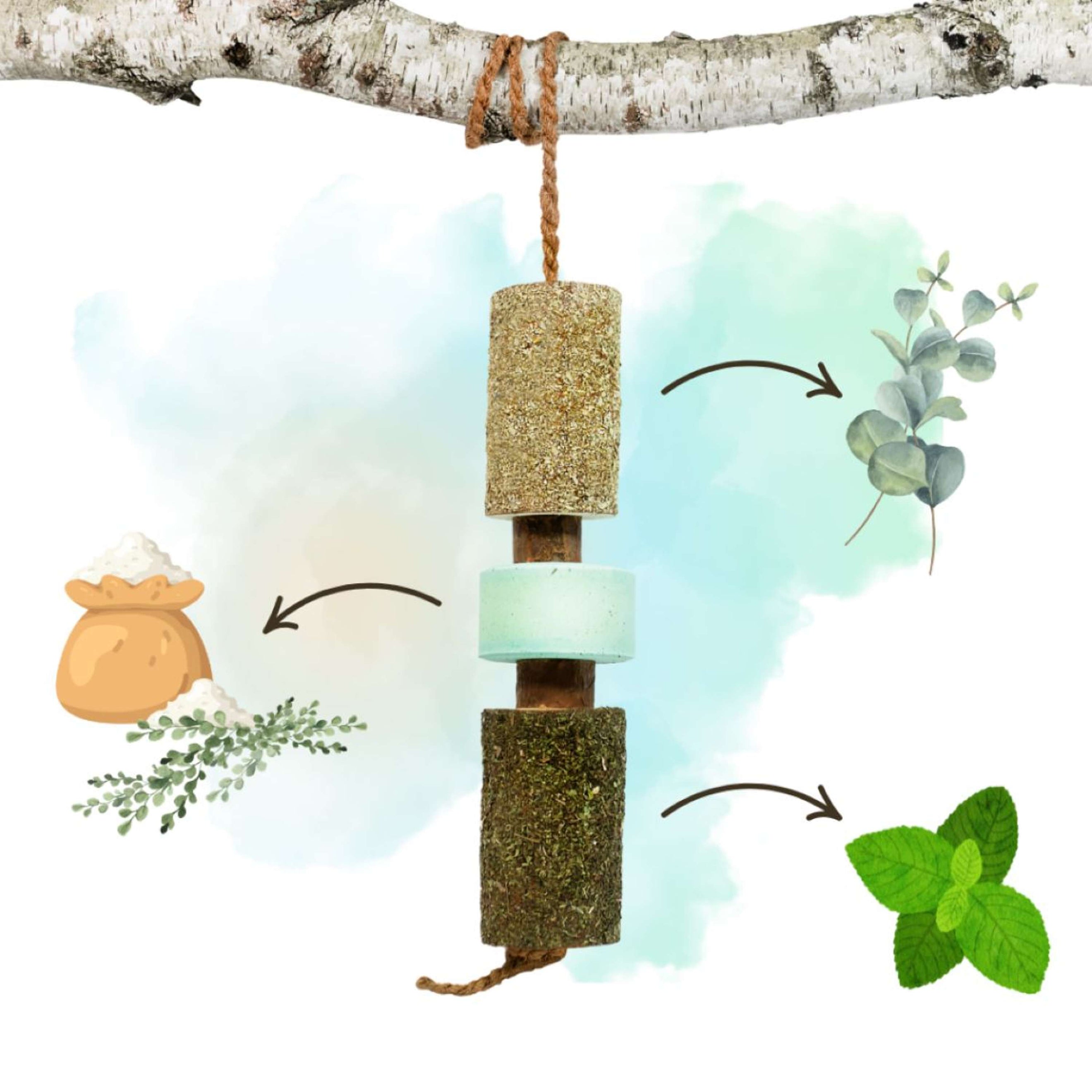 Herbie Giocattolo in legno a base di erbe Breath