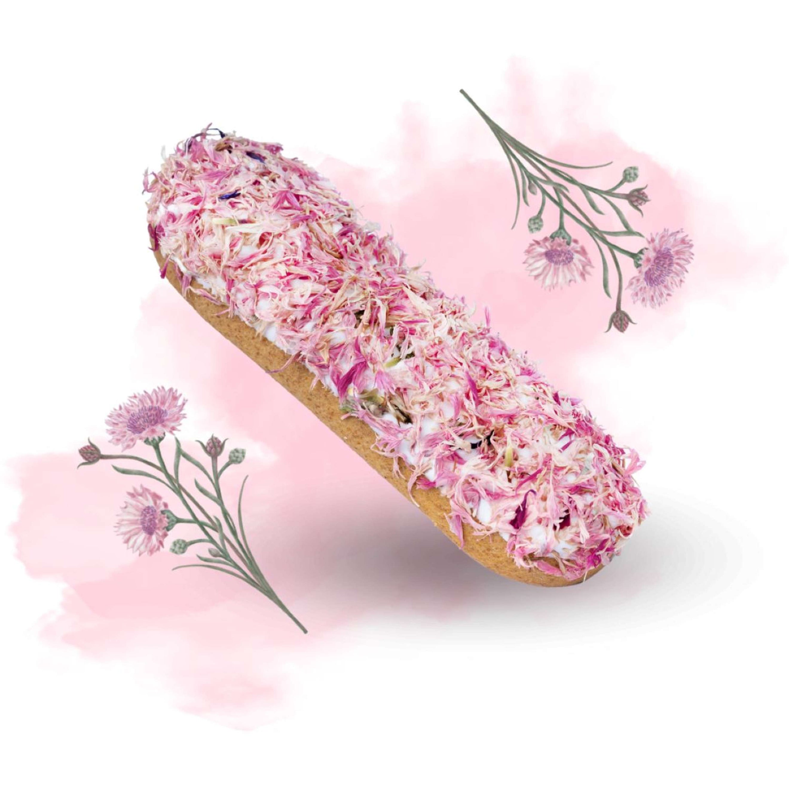 Candy Horse Biscotti Pink Cornflower Èclair Candy Horse Biscotti Pink Cornflower Èclair