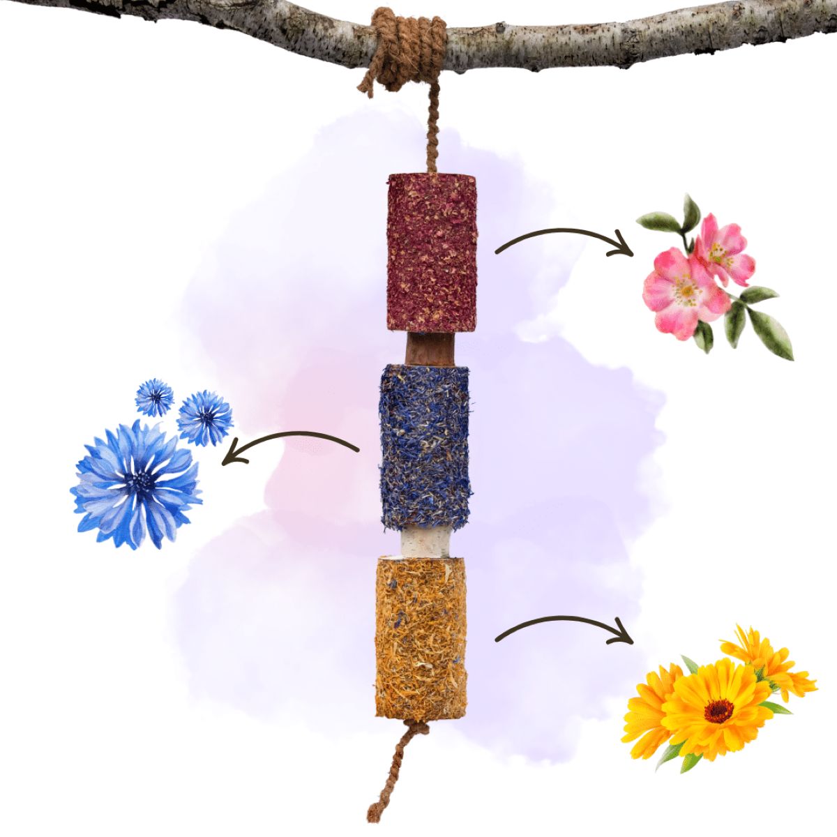 Herbie Giocattolo in legno a base di erbe Happiness