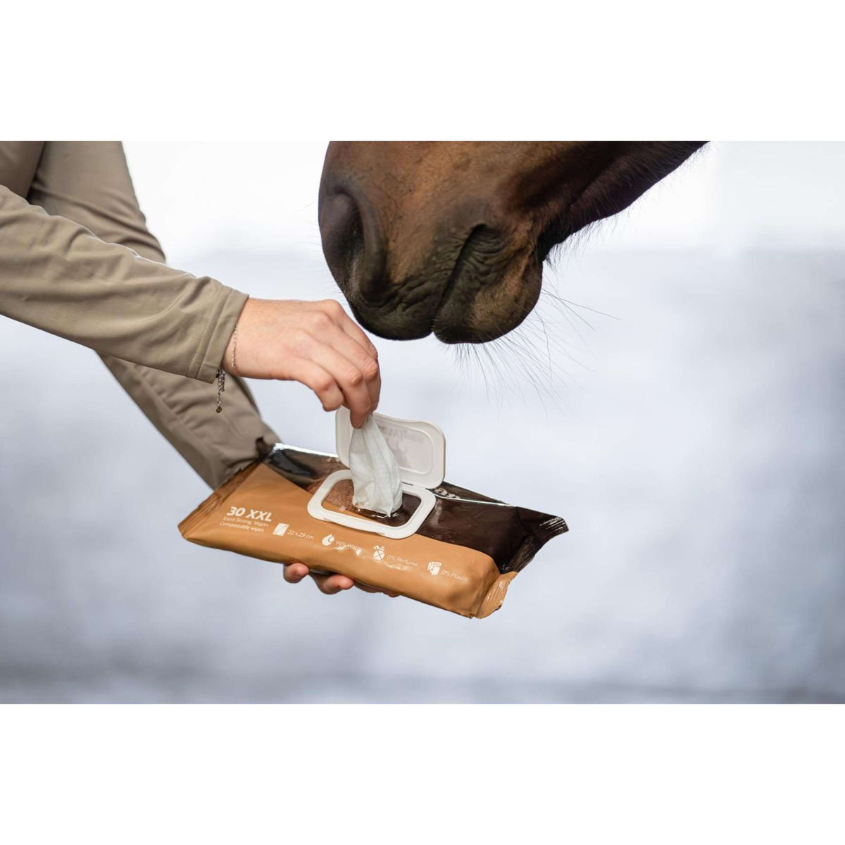 HB HorseWipes Natural Clean Bianco