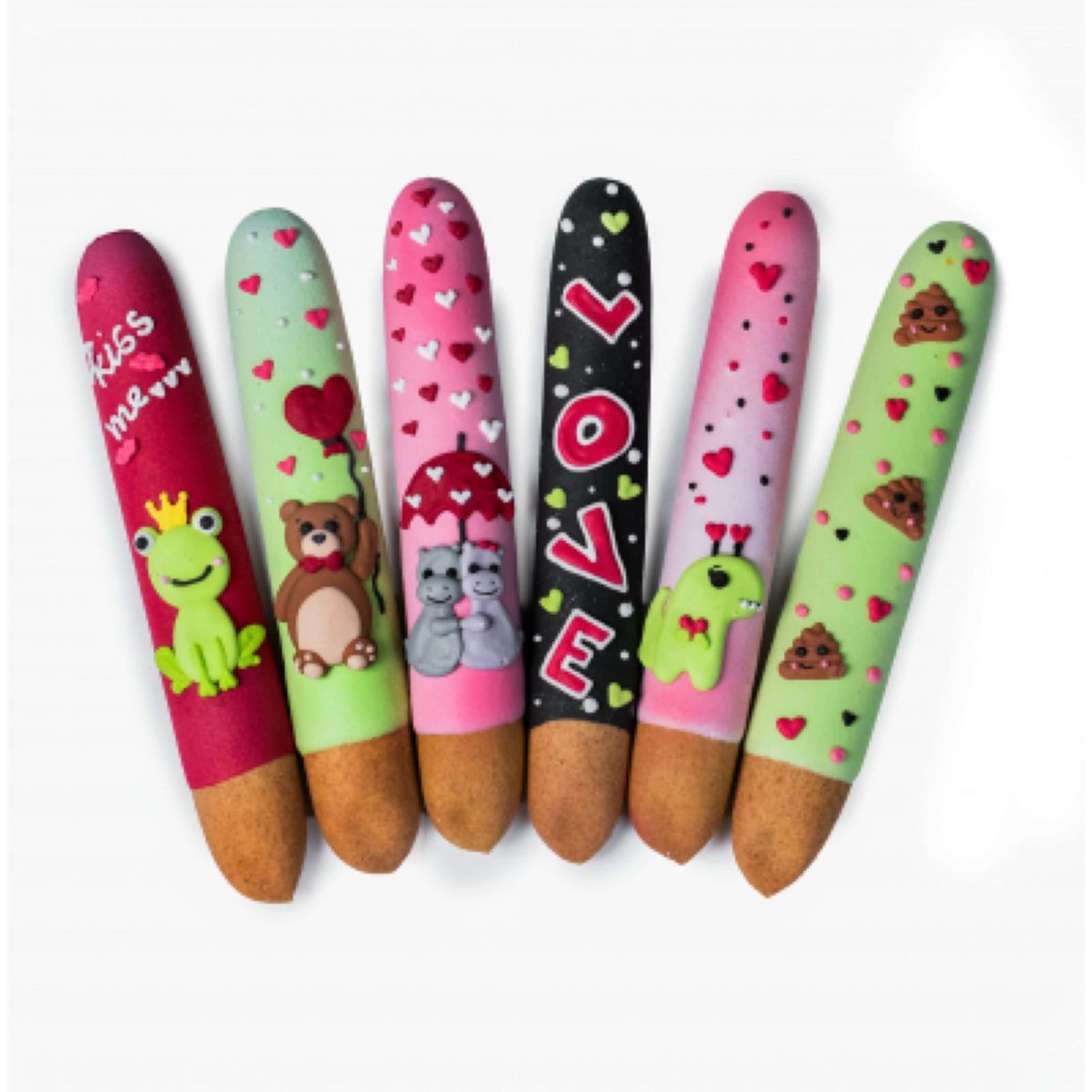 Candy Horse Love Biscotti Icing Sticks