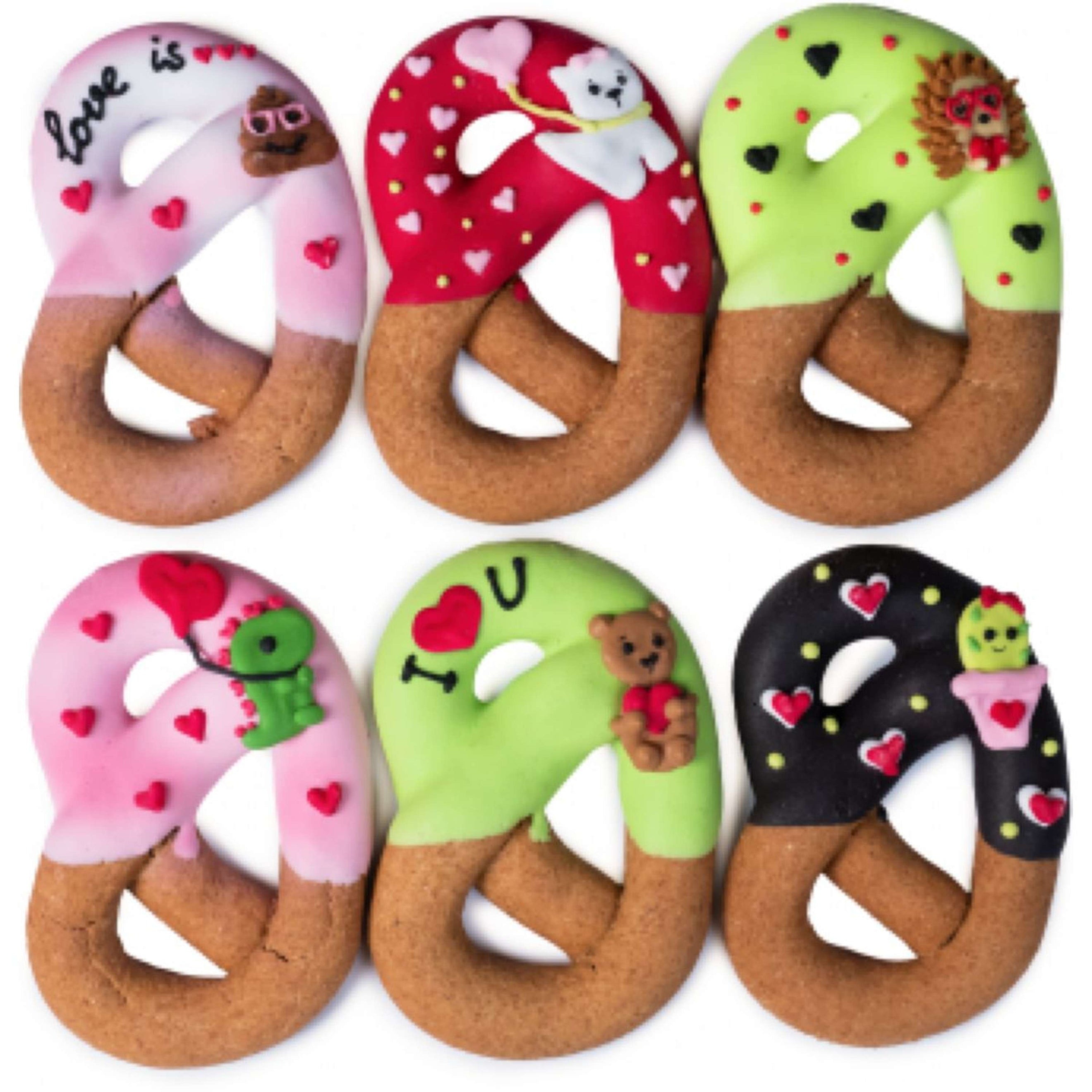 Candy Horse Love Biscotti Iced Pretzel