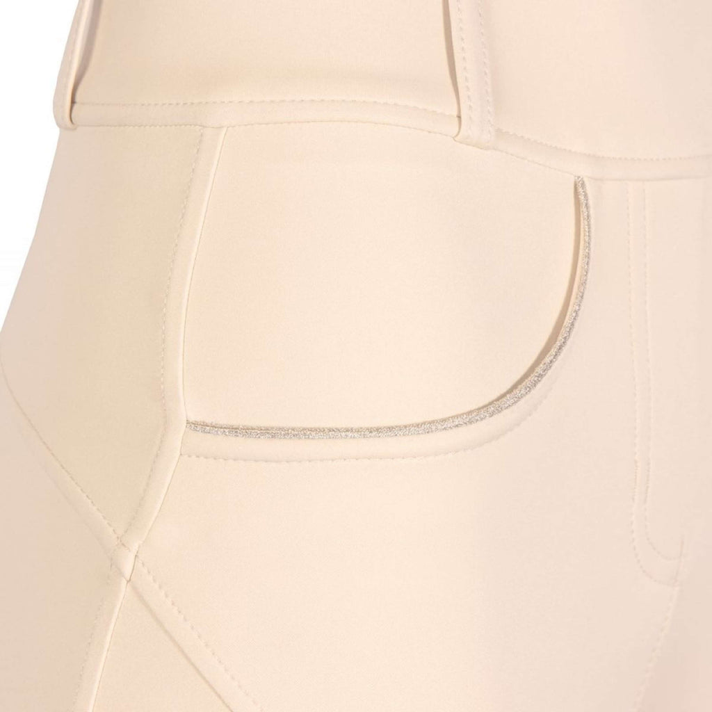 Harry's Horse Leggings da Equitazione Equitights EQS Ivory Full Grip Crema