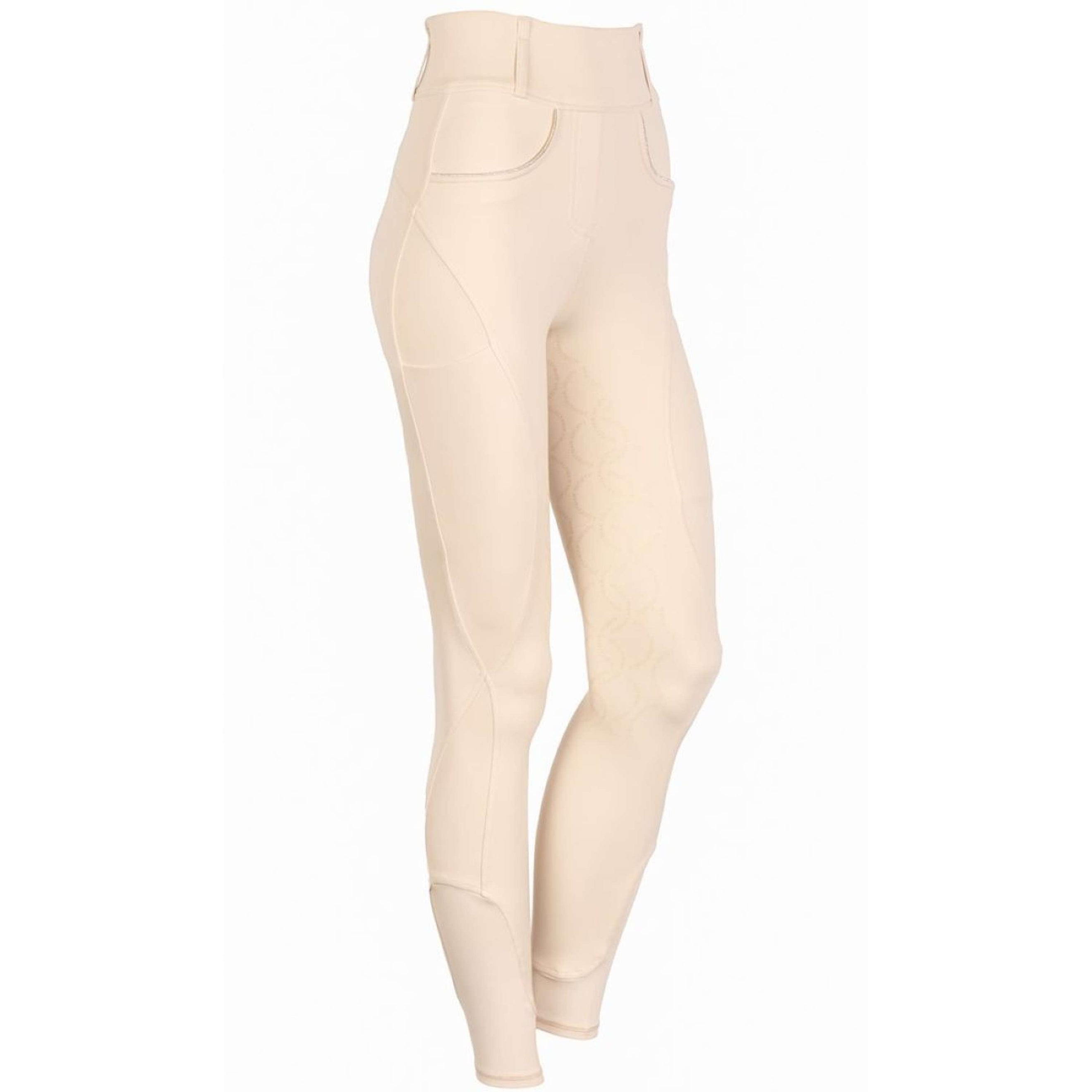 Harry's Horse Leggings da Equitazione Equitights EQS Ivory Full Grip Crema
