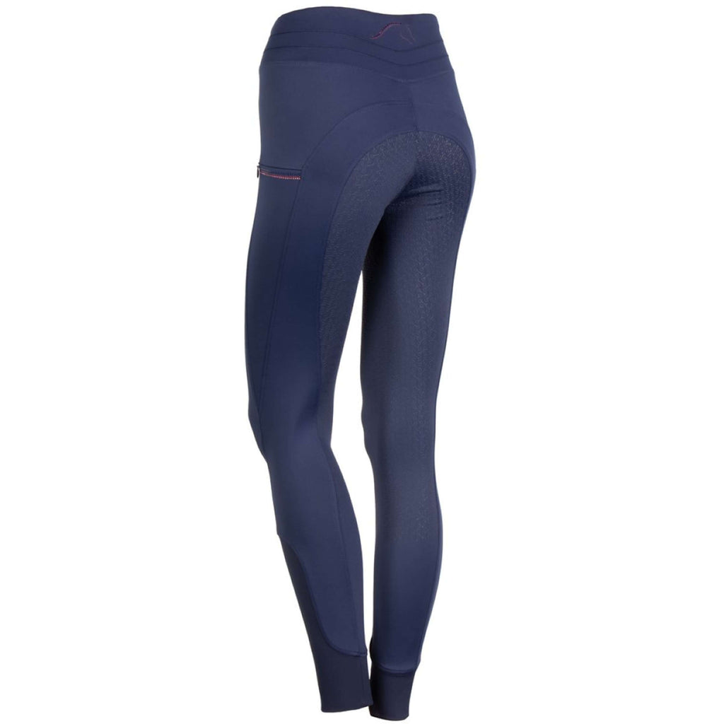 Harry's Horse Leggings da Equitazione Equitights Denici Cavalli Purple Passion Full Grip Peacoat