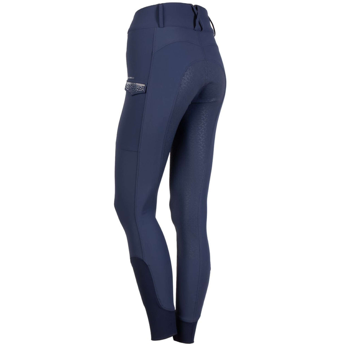 Harry's Horse Pantaloni da Equitazione Denici Cavalli Purple Passion Full Grip Peacoat