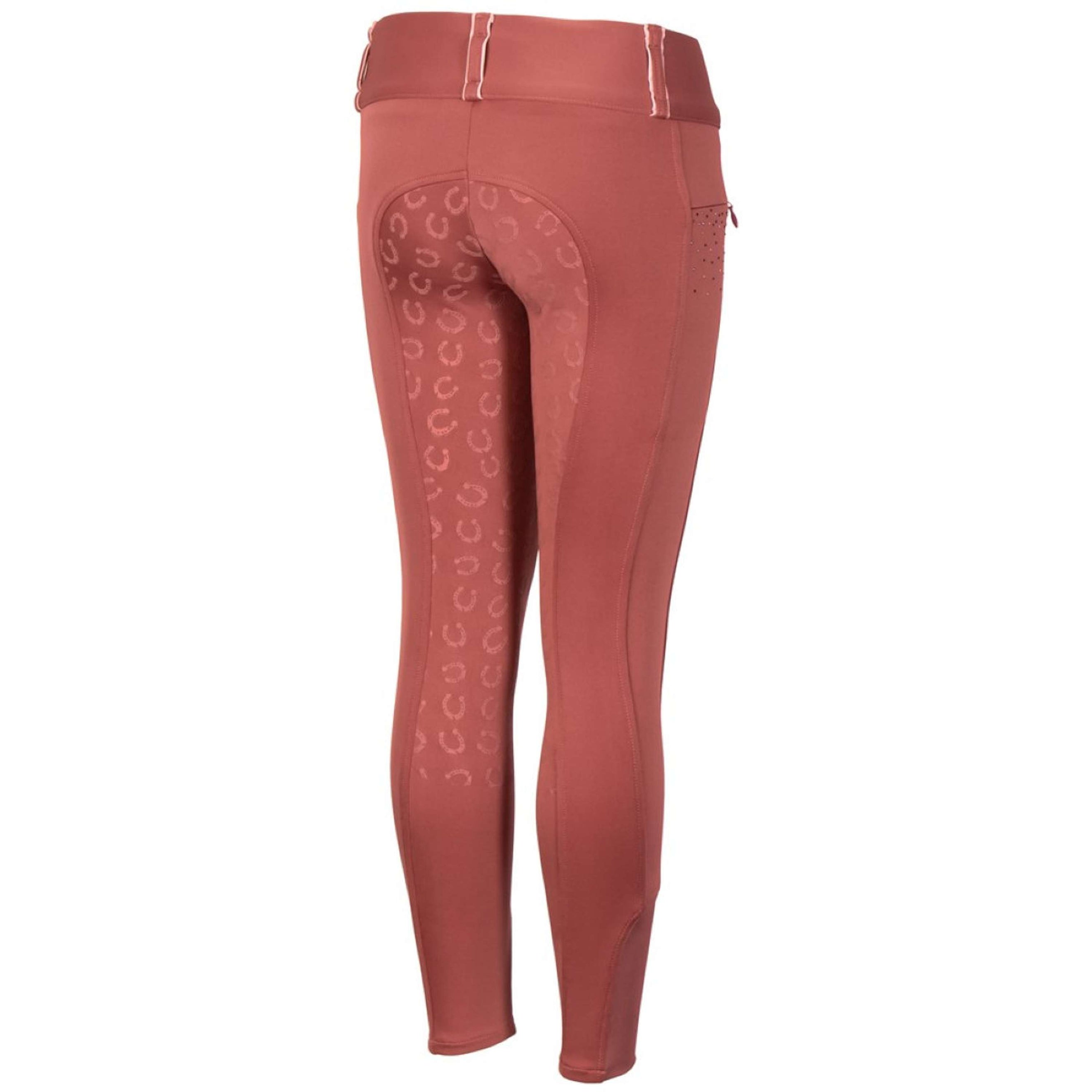 Harry's Horse Leggings da Equitazione Equitights Diva Mauvewood Full Grip Mauvewood
