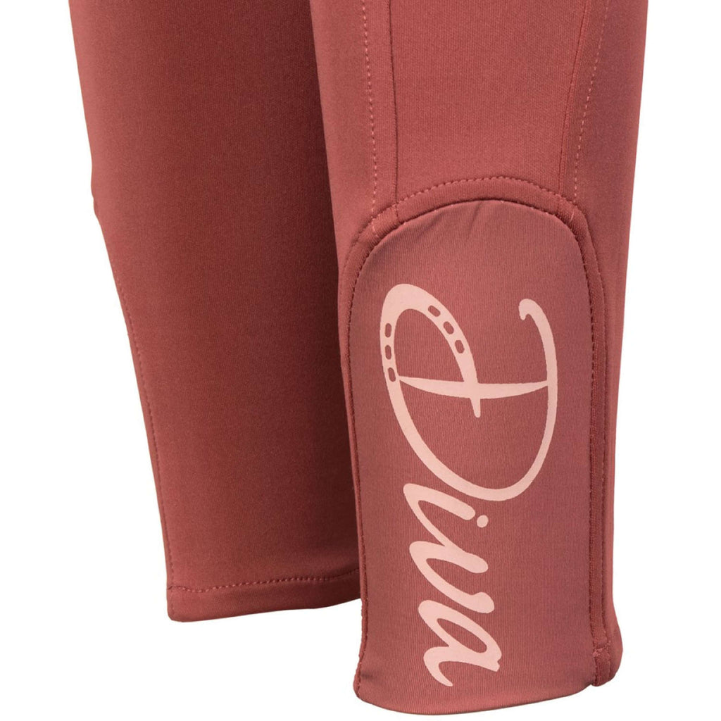 Harry's Horse Leggings da Equitazione Equitights Diva Mauvewood Full Grip Mauvewood