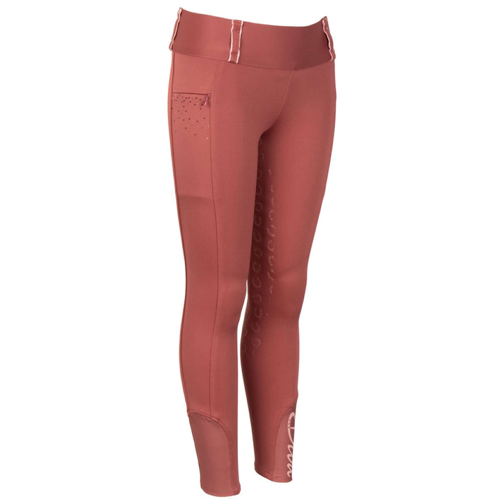 Harry's Horse Leggings da Equitazione Equitights Diva Mauvewood Full Grip Mauvewood