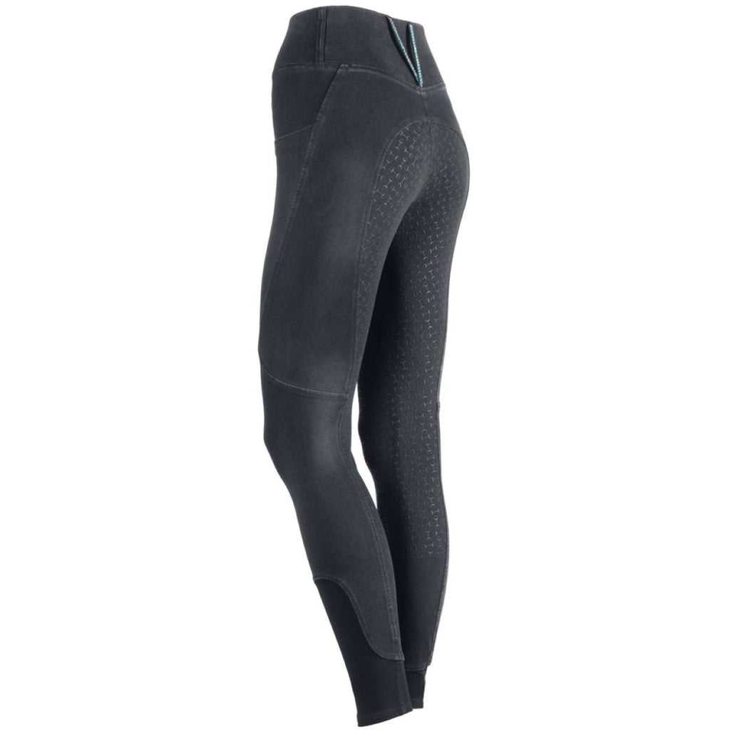 Harry's Horse Leggings da Equitazione Trendy Full Grip Black Sand