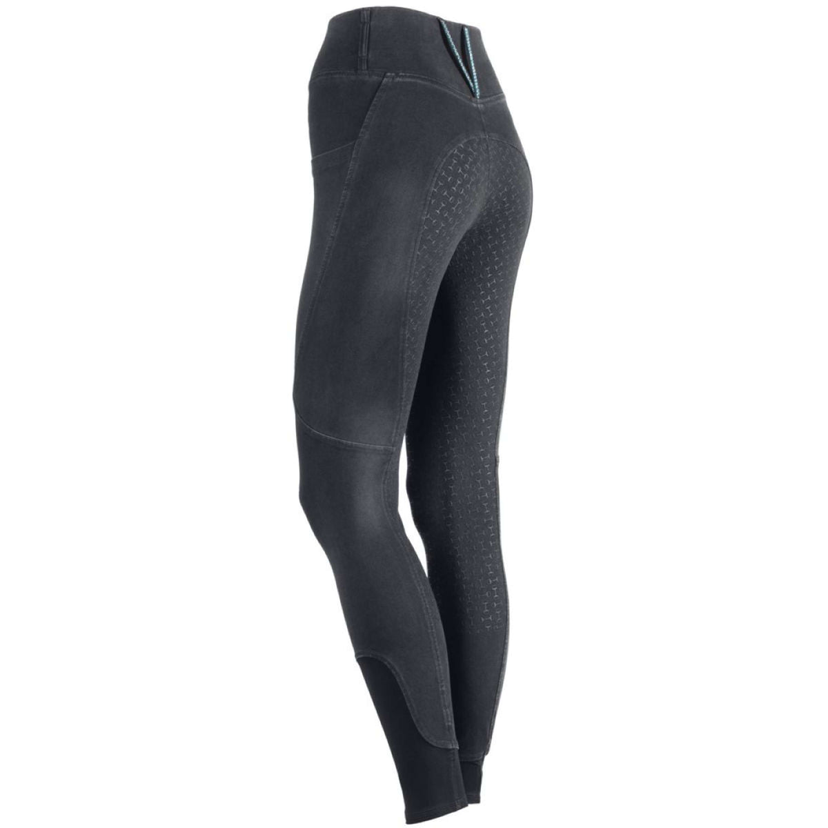 Harry's Horse Leggings da Equitazione Trendy Full Grip Black Sand