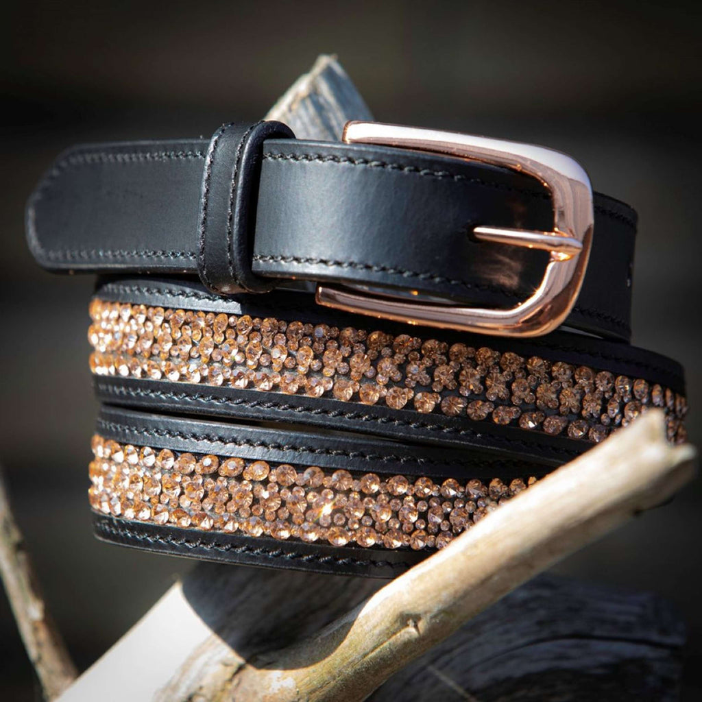 Harry's Horse Cintura Leder Crystal Nero/Oro rosa